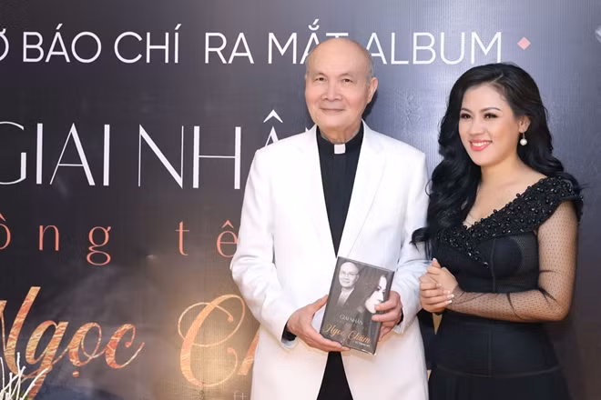 Ca sĩ Ngọc Châm và nhạc sĩ Vũ Thành An.