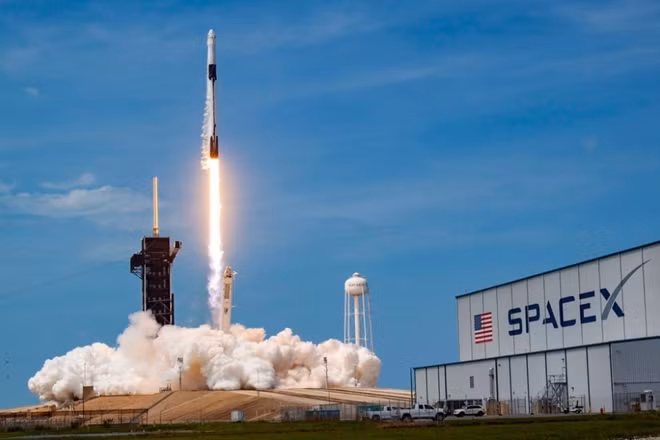 Tàu Crew Dragon được phóng từ tháng 11 năm 2020. Ảnh: NASA.