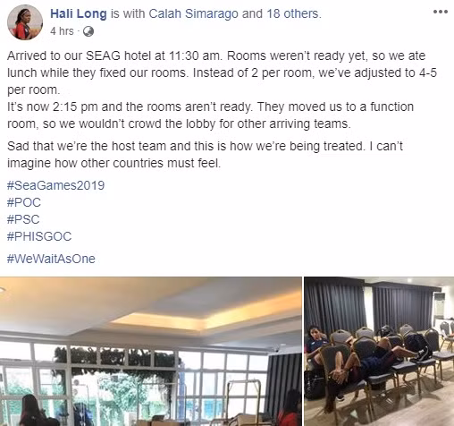 Dòng trạng thái đầy "tức giận" của Hali Long.