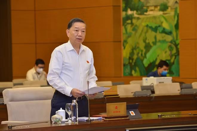 Bộ trưởng Bộ Công an Tô Lâm.