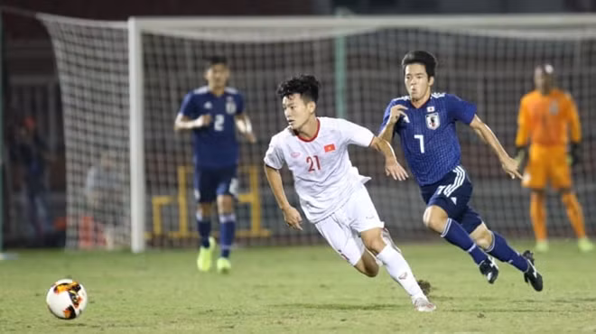U19 Việt Nam (áo trắng) giành vé lọt vào vòng chung kết châu Á 2020. Ảnh: AFC.