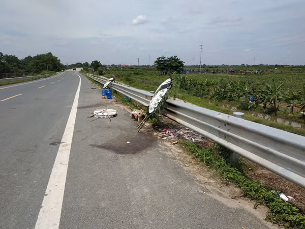 Hiện trường vụ tai nạn ở Hưng Yên.