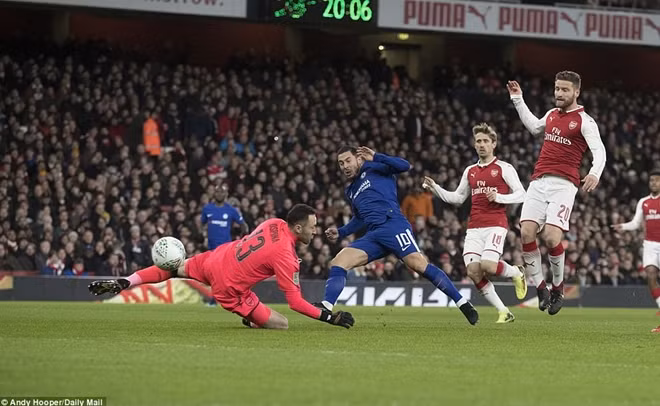 Bị gỡ hòa bởi một bàn phản lưới nhà bởi Antonio Rudiger. Ảnh: Reuters.