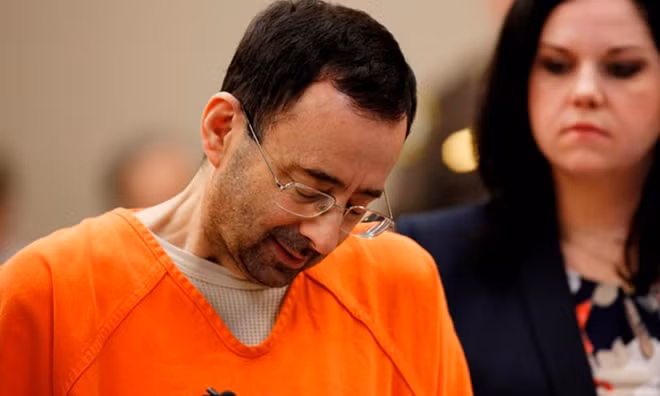Larry Nassar tại tòa.
