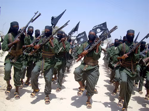 Các tay súng Al-Shabaab ở Somalia.