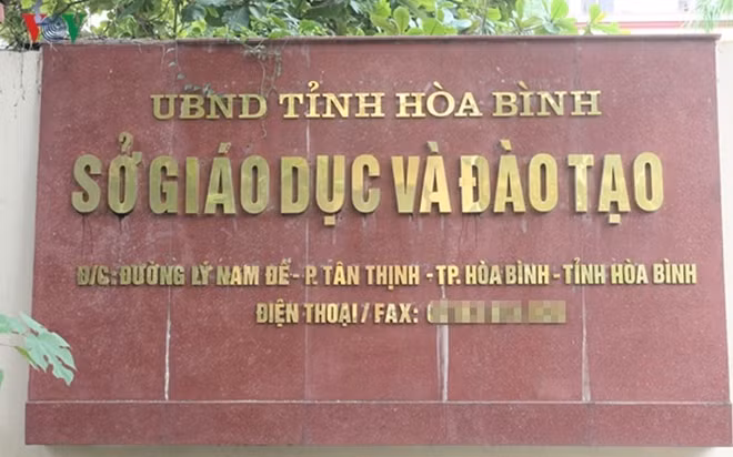 Sở GD&ĐT tỉnh Hòa Bình.