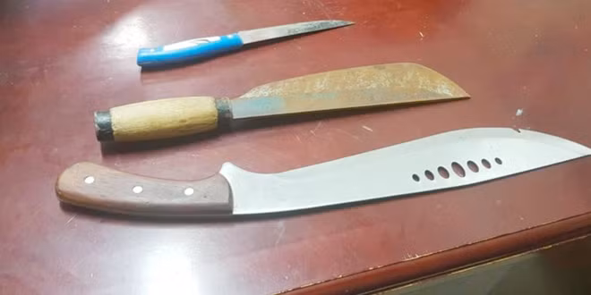 Hung khí mà các đối tượng dùng đi cướp.