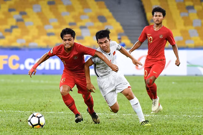 Tuy nhiên U16 Việt Nam không thể có được 3 điểm trọn vẹn trước đối thủ nhiều duyên nợ Indonesia. Ảnh: AFC. Tuy nhiên U16 Việt Nam không thể có được 3 điểm trọn vẹn trước đối thủ nhiều duyên nợ Indonesia. Ảnh: AFC.