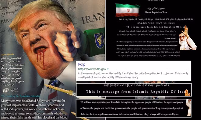 Cuối tuần trước, một nhóm tự xưng là tin tặc Iran đã phỉ báng một trang web thư viện của chính phủ liên bang Mỹ với hình ảnh bạo lực mô tả đương kim Tổng thống Donald Trump.