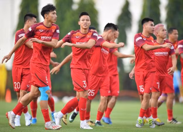Đội tuyển Việt Nam đã tập trung tại Hà Nội vào hôm nay (22-9). Ảnh: VFF