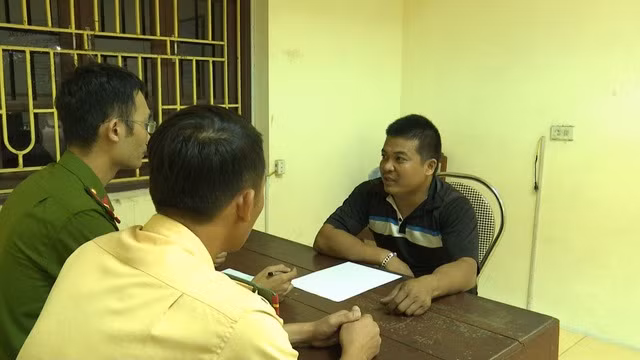 Cơ quan Công an lấy lời khai của Vũ Văn Lợi