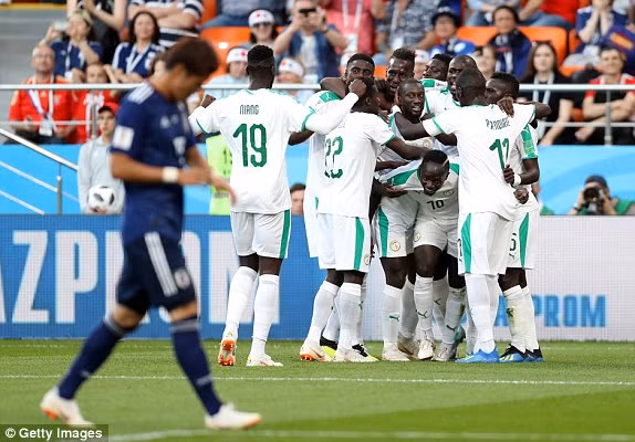 Senegal đã có bàn thắng buộc Nhật Bản phải dâng cao đội hình trong những phút tới. Ảnh: Getty Image.