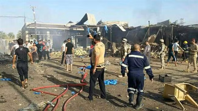 Hiện trường vụ đánh bom. Ảnh: PressTV.