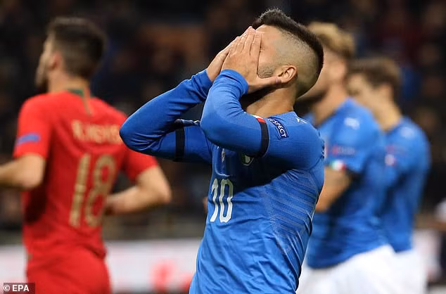Italia không thể có bàn thắng dù đã chiếm ưu thế trong cả trận.