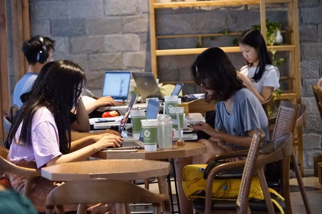 Nhiều bạn trẻ ủng hộ sử dụng ống hút tre cỏ và cốc giấy thay đồ nhựa.