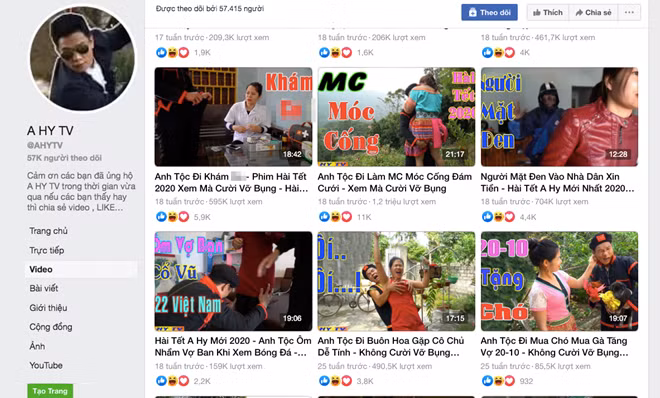 Hàng loạt nội dung phản cảm trên kênh A Hy TV.