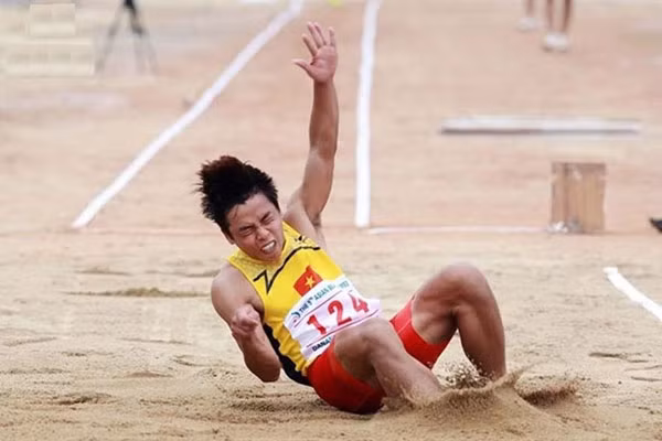 Vận động viên nhảy xa Nguyễn Văn Đông hy vọng được dự SEA Games 29.