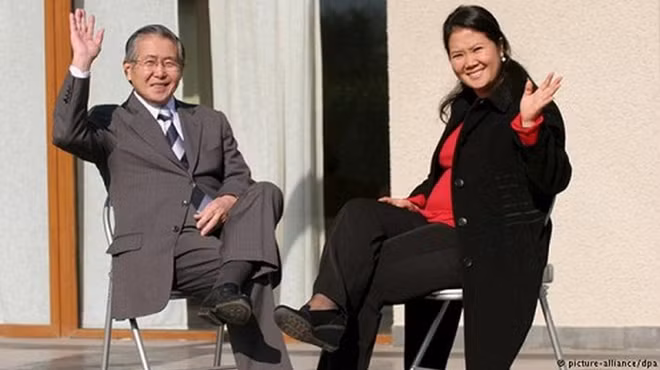 Bà Keiko và cựu Tổng thống Alberto Fujimori.