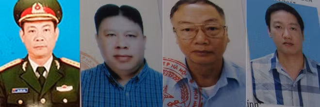 Từ trái qua phải các đối tượng Long, Giang, Mão và Hưng.