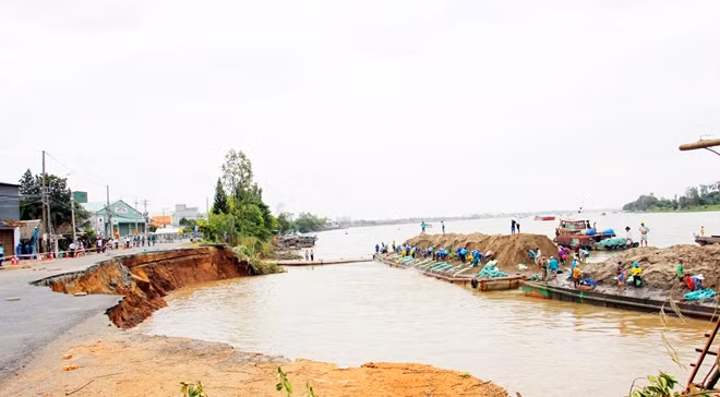 Sạt lở trên địa bàn tỉnh An Giang ngày càng gia tăng.