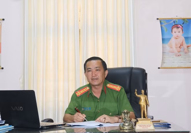 Đại tá, TS Bùi Bé Năm, Trưởng phòng CSHS Công an tỉnh An Giang.