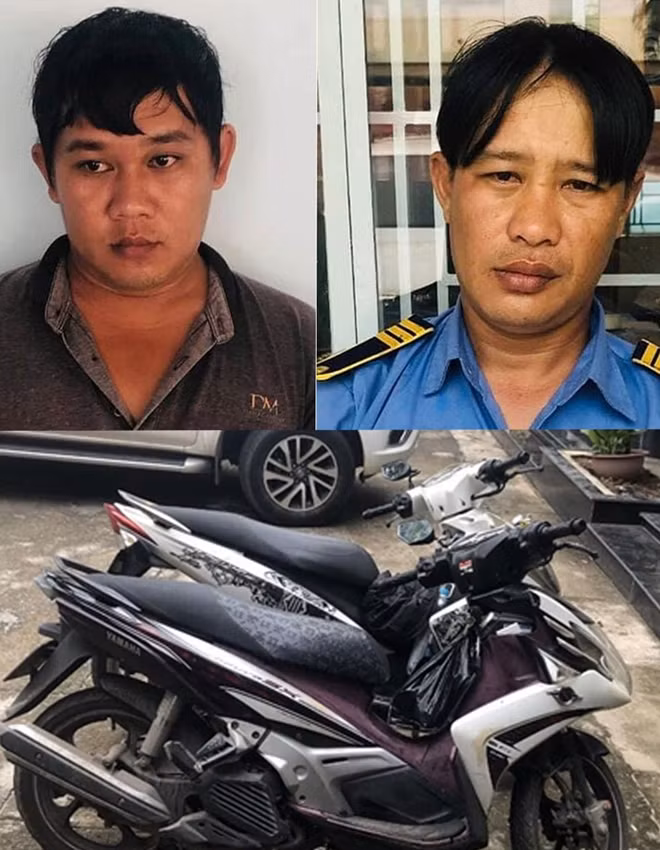 Các đối tượng và tang vật.