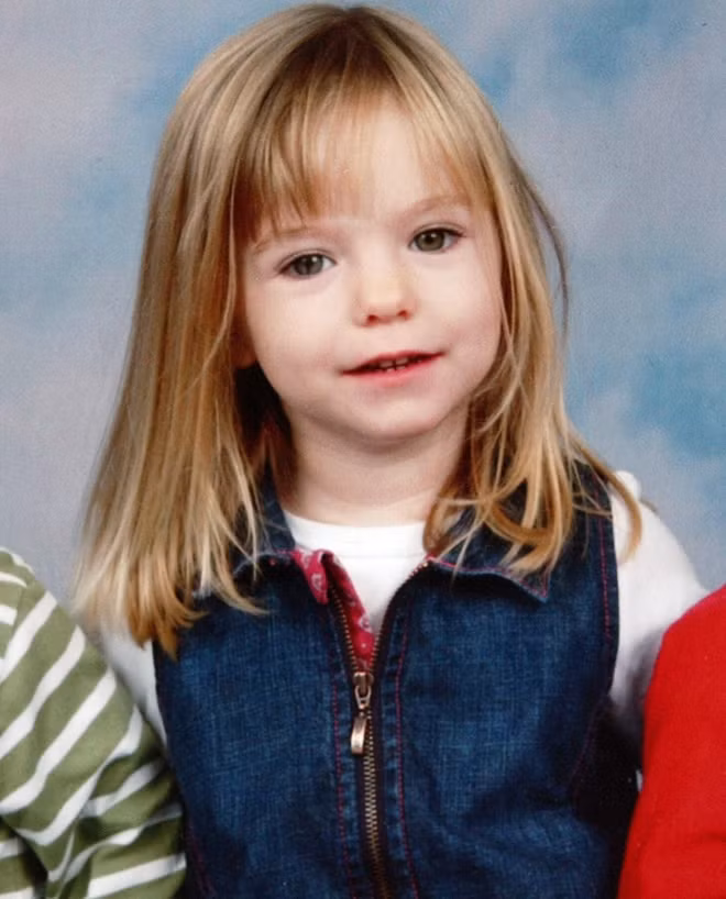 Bé Madeleine McCann trước khi mất tích.