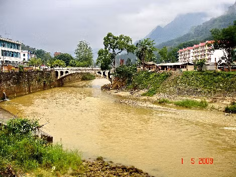 Nơi sông Lô chảy vào xã Thanh Thủy - Hà Giang.