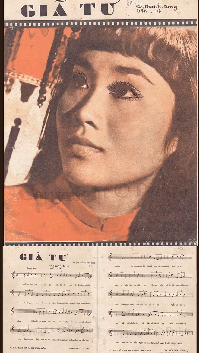 Ca sỹ Thu Vân, người đầu tiên hát ca khúc "Giã từ" nổi tiếng.