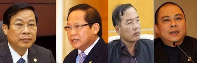 Từ trái qua phải: Ông Nguyễn Bắc Son, ông Trương Minh Tuấn, ông Lê Nam Trà và ông Phạm Nhật Vũ.