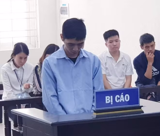 Nguyễn Văn Nhân tại phiên tòa.