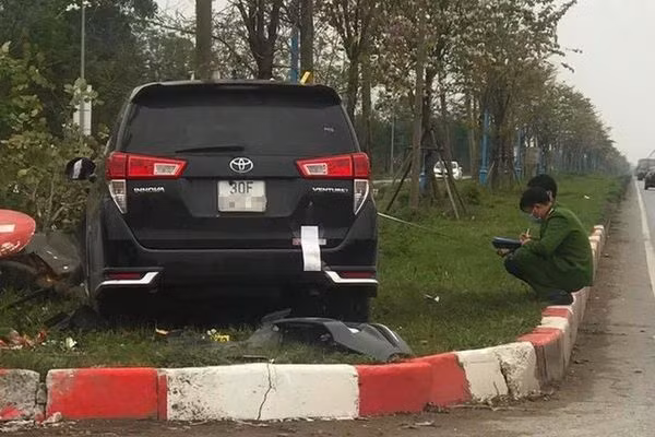 Hiện trường vụ tai nạn.