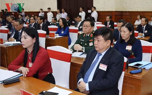 Các Ủy viên Trung ương Đảng tại lễ khai mạc.