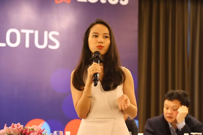 Bà Nguyễn Thuỳ Dung - phụ trách mảng content creators của mạng xã hội Lotus.