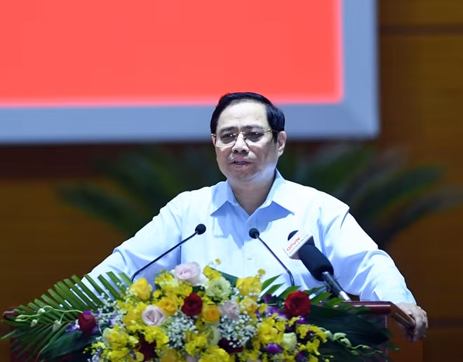 Thủ tướng Phạm Minh Chính phát biểu tại Hội nghị.