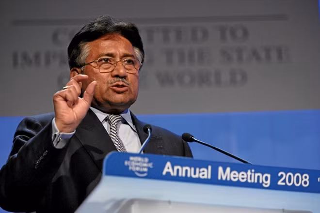 Ông Pervez Musharraf khi ở đỉnh cao quyền lực.