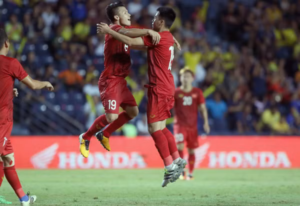 Thành tích tại King's Cup 2019 góp phần không nhỏ giúp đội tuyển Việt Nam nhảy vọt trên bảng xếp hạng FIFA. Ảnh: VFF.