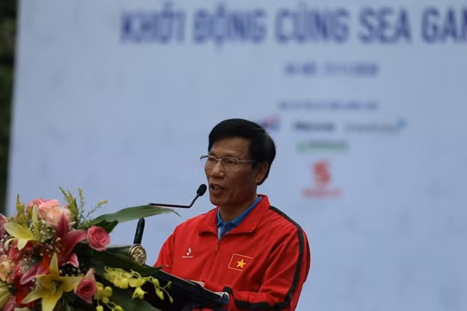 Bộ trưởng Bộ VHTTDL, ông Nguyễn Ngọc Thiện phát biểu tại buổi lễ.