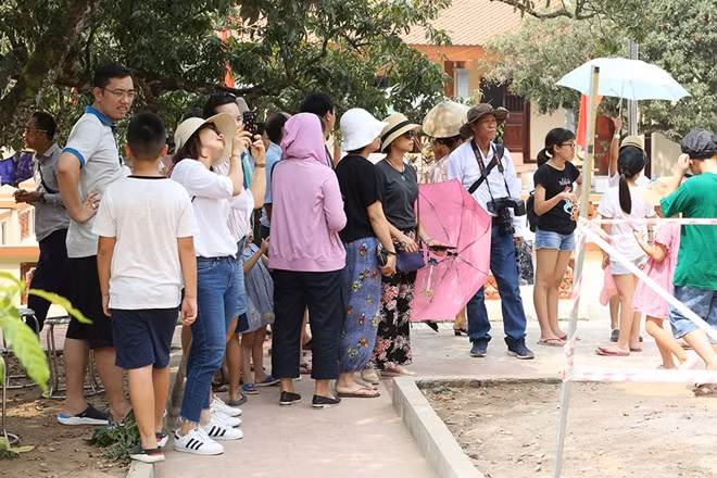 Hàng năm cứ vào mùa vải chín, khu vườn nhà Hoàng Văn Thơm xưa kia lại trở thành điểm thu hút du khách thập phương tìm về để ngắm tận mắt cây vải có đã trải qua 3 thế kỷ này.