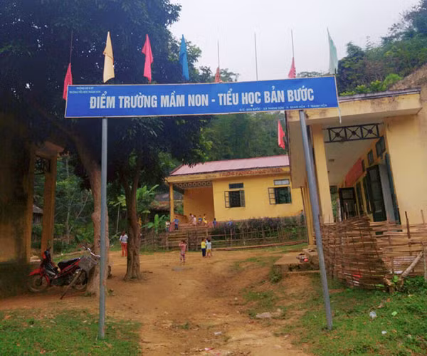 Điểm trường mầm non- tiểu học bản Bước.