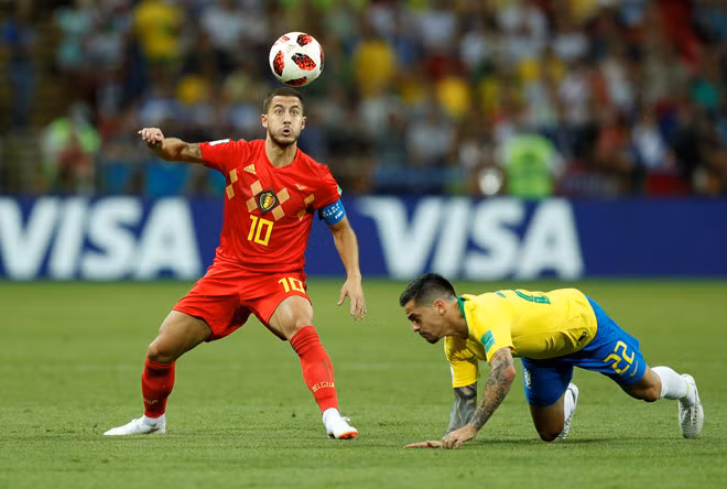 Sau màn trình diễn xuất sắc cùng đội tuyển Bỉ, Hazard đang trở nên đăt giá trong mắt giới lãnh đạo Real. Ảnh: Reuters.