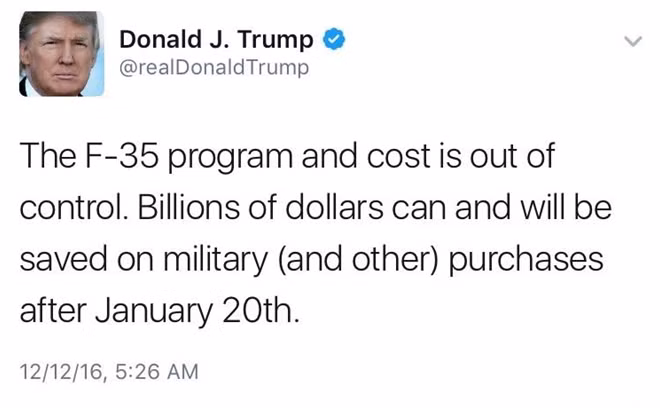 Dòng Twitter của ông Trump