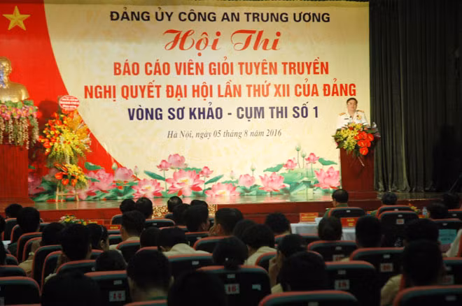 Toàn cảnh Hội thi sơ khảo tại cụm thi số 1.