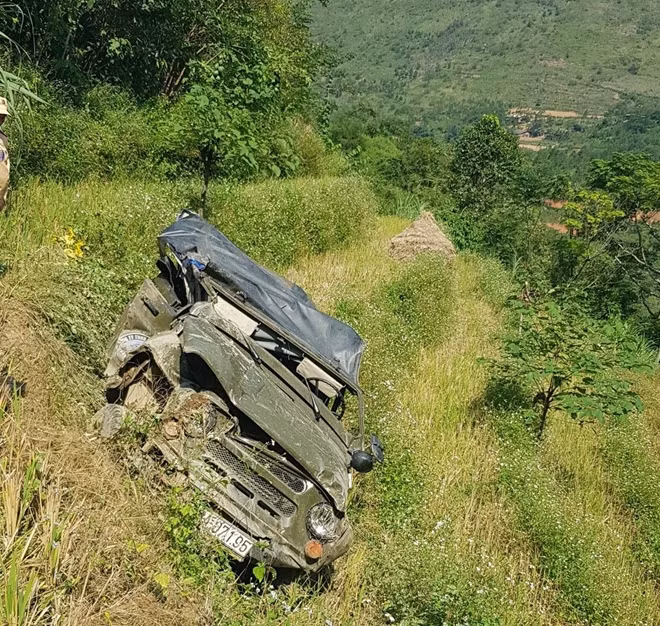 Hiện trường vụ tai nạn.