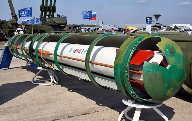 Một mẫu tên lửa của hệ thống S-400.