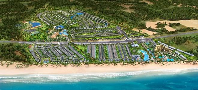Happy Beach Villas – một hợp phần của phân kỳ The Tropicana, Tổ hợp Du lịch Nghỉ dưỡng Giải trí NovaWorld Ho Tram.