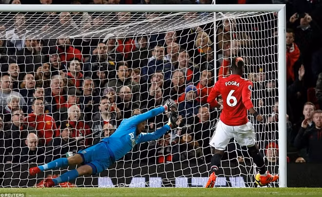 Bàn thắng của Pogba. Ảnh: Reuters.