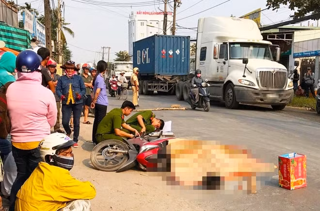 Một vụ tai nạn giao thông trên đường Nguyễn Duy Trinh trong năm 2020.
