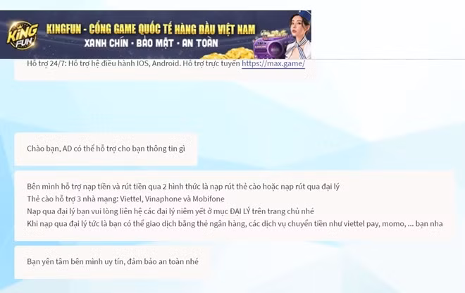 Tổng đài của một game bài vẫn tự tin trả tiền cho người chơi sau khi “nổ hũ” bị triệt phá.