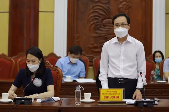Ông Choi Joo Ho phát biểu tại sự kiện.
